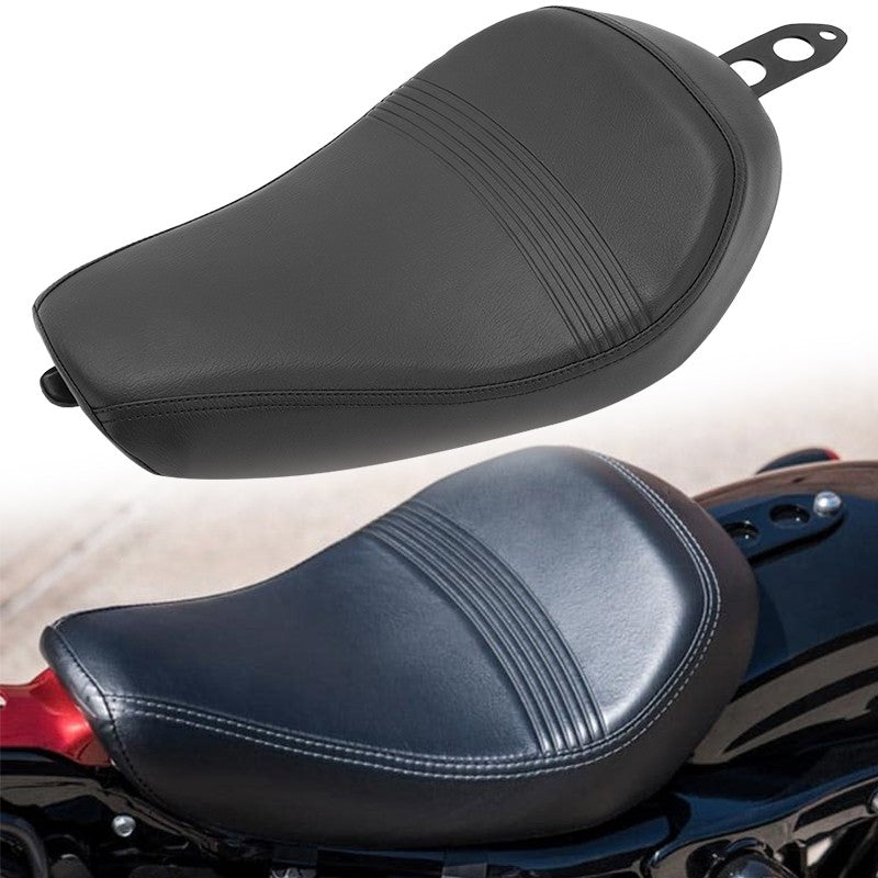 Assento Individual do Piloto de Moto Almofada Dianteira Preta Compatível com Harley Sportster XL 1200 883 72 Forty Eight 2016-diante