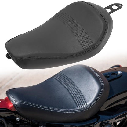 Assento Individual do Piloto de Moto Almofada Dianteira Preta Compatível com Harley Sportster XL 1200 883 72 Forty Eight 2016-diante