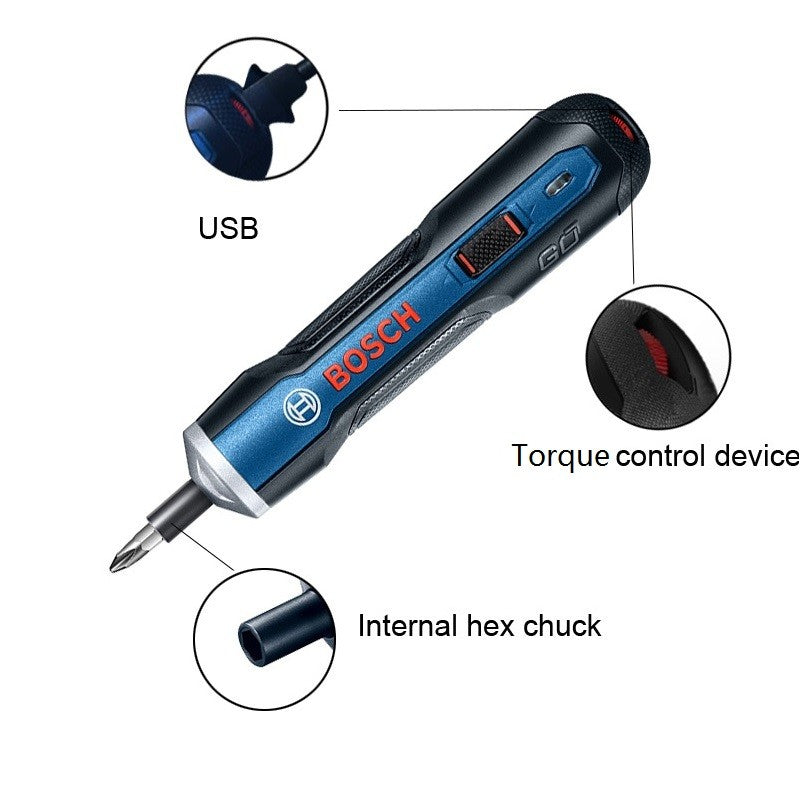Parafusadeira Bosch Go 2 Recarregável Sem Fio Furadeira Parafusadeira de Impacto Bosch Go Parafusadeira Elétrica Ferramentas Elétricas Domésticas Multifuncionais