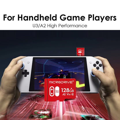 Cartão de Memória de Alta Velocidade A2 V30 U3 32GB 64GB 128GB 256GB Flash UHS-3 Cartão Micro Mini SD para Câmera 4K HD / TV / Jogo / Gopro UAV