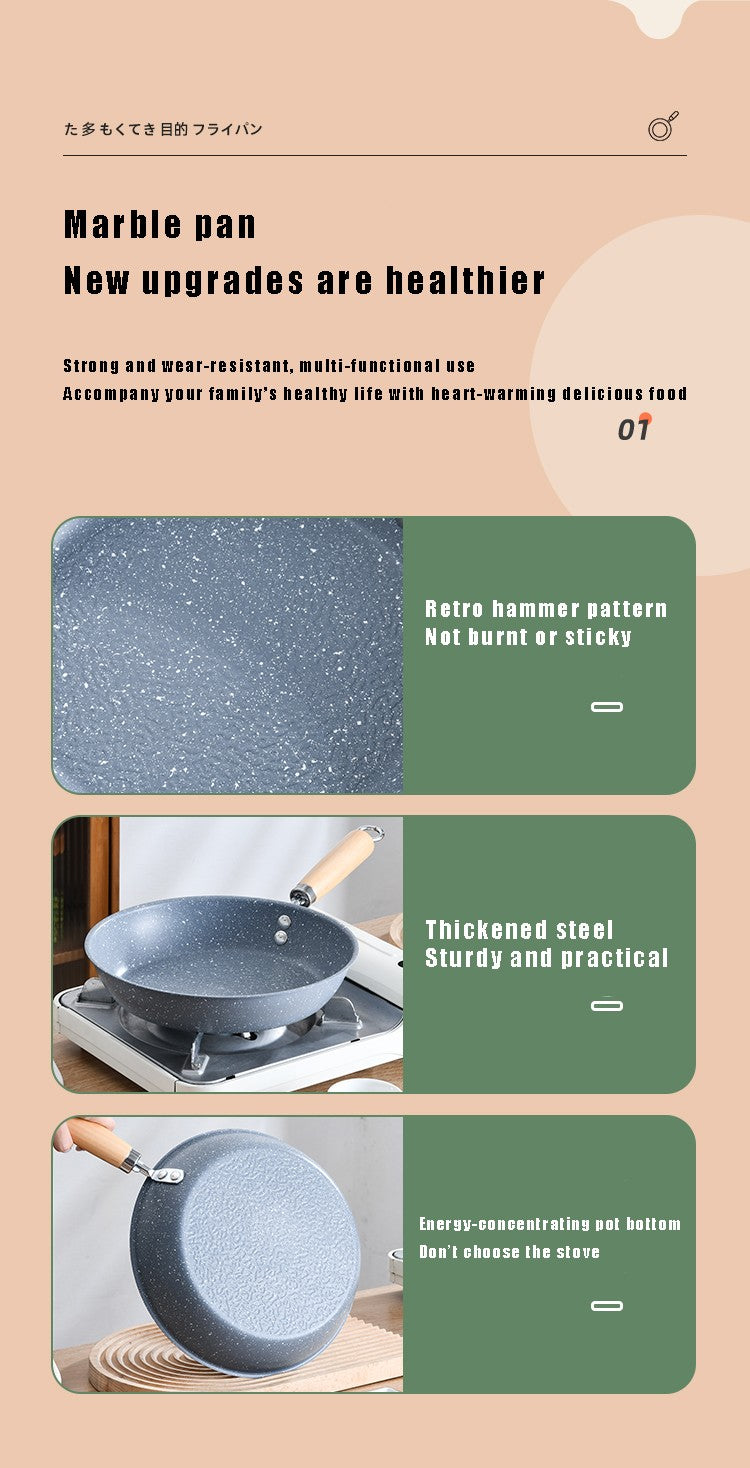Frigideira Antiaderente de 26cm/28cm/30cm Wok para Casa, Bife, Ovo, Grelha, Fogão a Gás e Indução, Panela de Cozinha, Frigideira para Panquecas, Panela de Cozimento