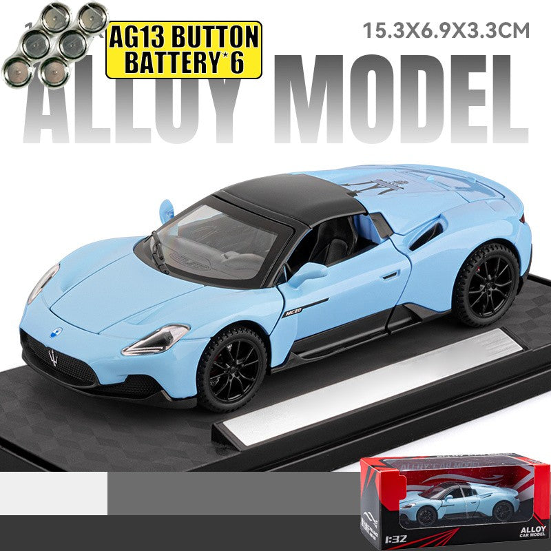 1:32 Maserati MC20 Supercar Alloy Diecast Model Car Boy’s High Simulation Miniature Holiday Present & Home Trendy Ornament Toys