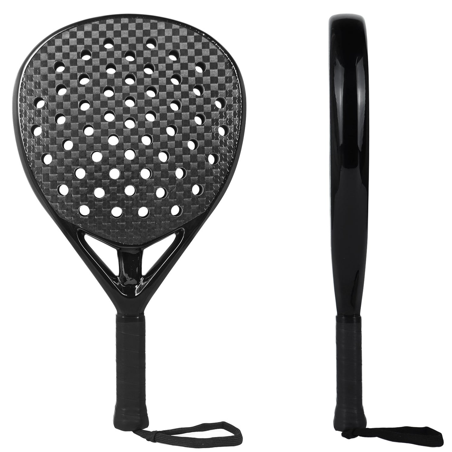 Raquetes de Padel de Carbono Profissionais 3K/12K para Homens, Superfície Áspera com Núcleo de Espuma de Memória Macia em EVA para Treinamento