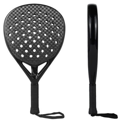 Raquetes de Padel de Carbono Profissionais 3K/12K para Homens, Superfície Áspera com Núcleo de Espuma de Memória Macia em EVA para Treinamento