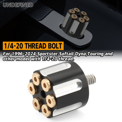 Motorcycle Black/Chrome Seat Bolt Tab Screw For Harley Touring Road King Street Glide Softail Dyna Sportster XL Street Bob 96-23