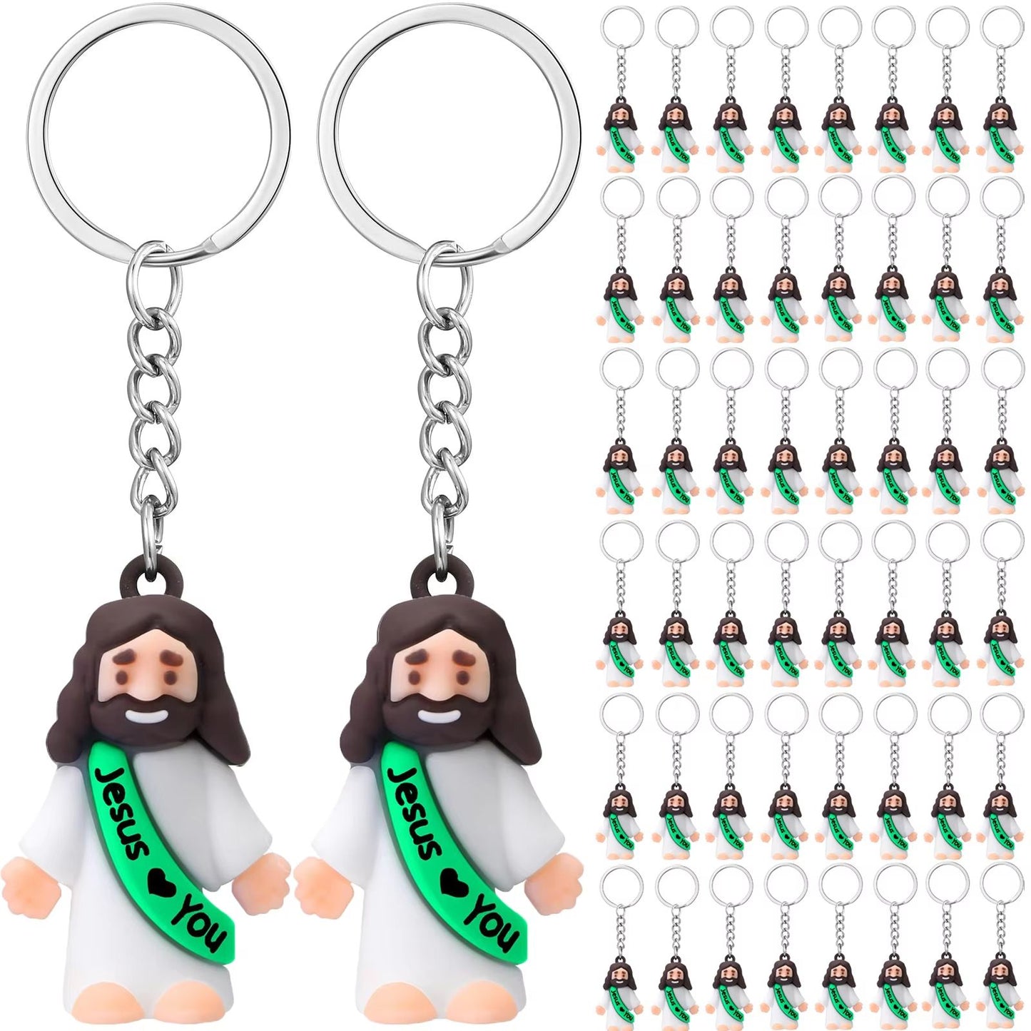 20-200PCS Little Jesus Figures Mini Jesus Figurines in Bulk Hide and Seek Religious Party Favor Sunday School Easter Egg Stuffer
