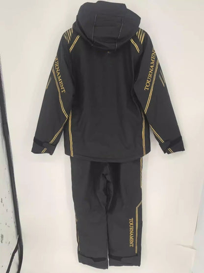 Jaqueta e calça de pesca DW à prova d'água, trajes de lã quente GOTX com logotipo, DR-1008T, conjunto de roupas de inverno, novo, 2 peças
