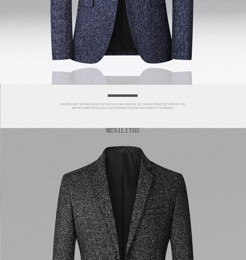 Men's Blazer Casual Suit Spring Thin Middle-aged Top Jacket Blazers for Men Men Suit