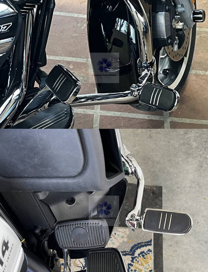 Kit de Suportes de Pedaleiras para Protetor de Motor de Motocicletas 1-1/4" Descanso de Pé para Harley Honda Davidson Road King Sportster Fat Boy Electra Glide