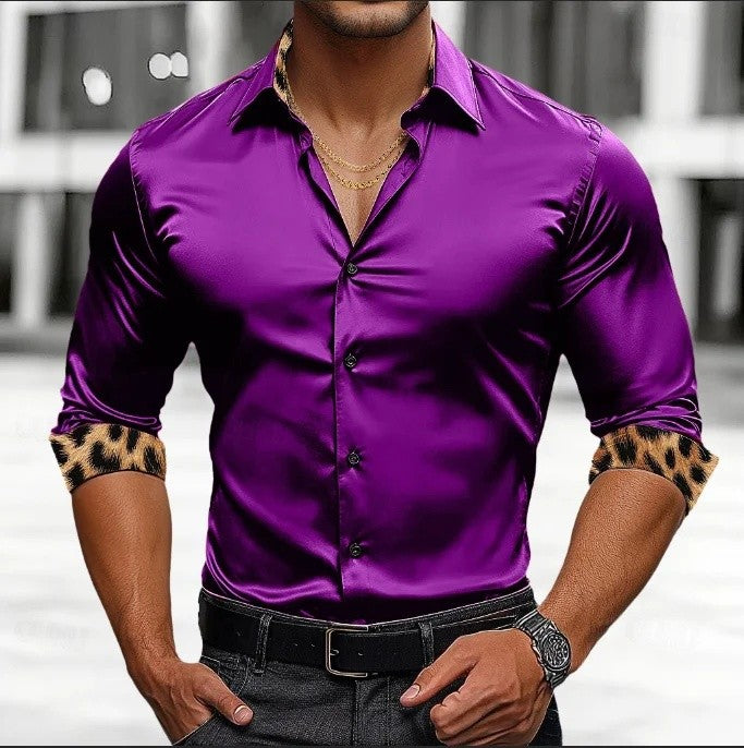 Spring summer Autumn Winter formal men's long-sleeved shirt Luxury wrinkle-proof non-ironing solid color business casual bu