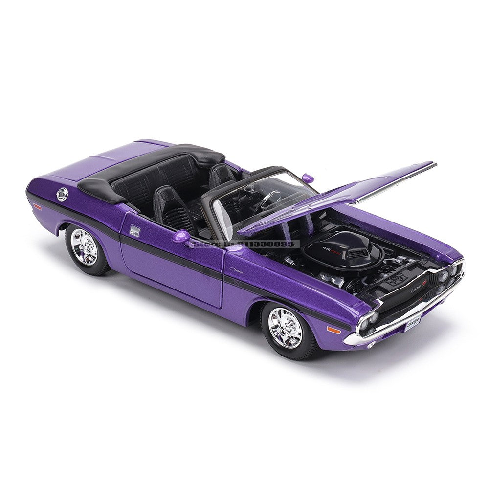 Maisto 1:24 DODGE CHALLENGER R/T 1970 liga de carro modelo artesanato decoração coleção brinquedo ferramenta presente