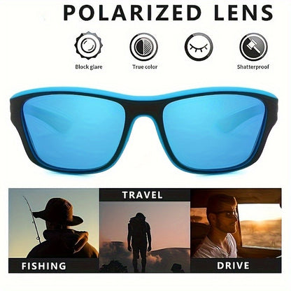 2pairs Polarized Wrap Around Sunglasses for Men and Women - Perfect for Outdoor Sports, Travel, and Driving