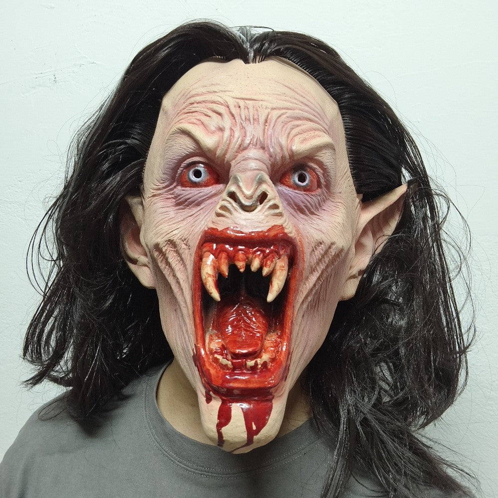 Realistic Bloody Scary Vampire Mask For Halloween Costume Party Cosplay Horror Movie Adult Fancy Dress Prop