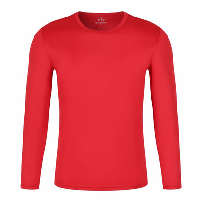 Long Sleeve Fast Dry Round Neck T-shirt Custom Breathable Culture Shirt Sports Fitness Outdoor Printed Logo Running Work Clothes