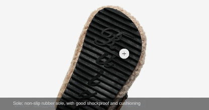 Children's Fleece Elastic Clogs Baby Boys Girls Plush Slipper Toddler Prewalker Footwear Winter Warm Soft Sole Shoes