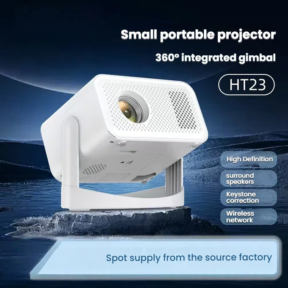 Projetor KaiAqua HT23 PLUS 4K Android 11 Dual Wifi6 260ANSI Allwinner H713 BT5.0 1080P 1280*720P Projetor Doméstico/Externo