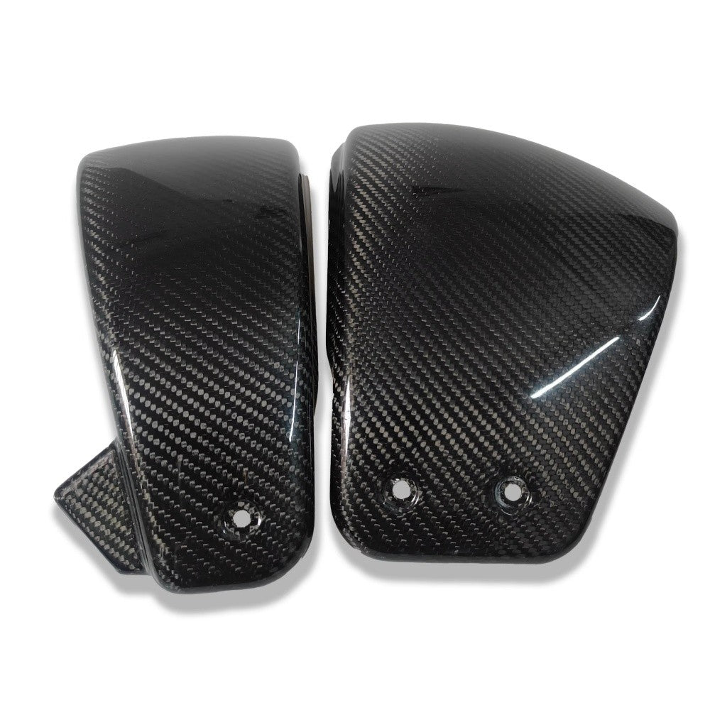 Placa Protetora do Quadro da Tampa Lateral da Bateria em Fibra de Carbono para Harley Davidson LowriderS 2022-2024 Peça de Modificação de Motocicleta