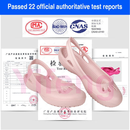 Certified Satihu Summer New Lightweight Anti Slip Hole Shoes  Clog For Women's Flat Bottom Sandals Nurse Outdoor Beach Jelly