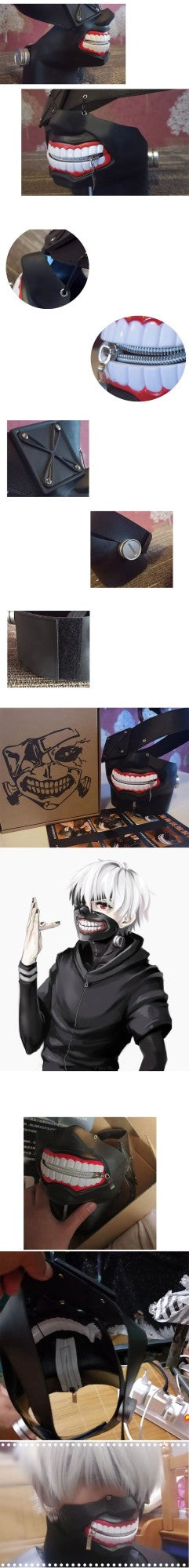Kaneki Ken Mask Cosplay Props Men Women Halloween Party 3D Masks Anime Accessories