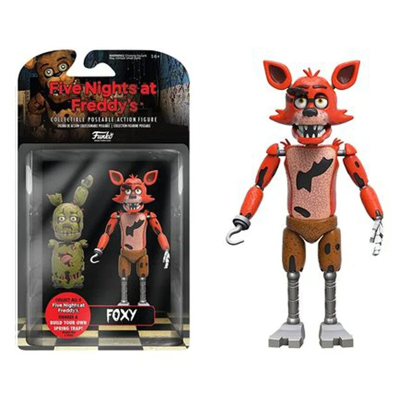 Figuras FNAF de 14cm Nightmare Freddy Bonnie Foxy Chica Boneco Articulado Blacklight Freddy Frostbe Coleção de Brinquedos