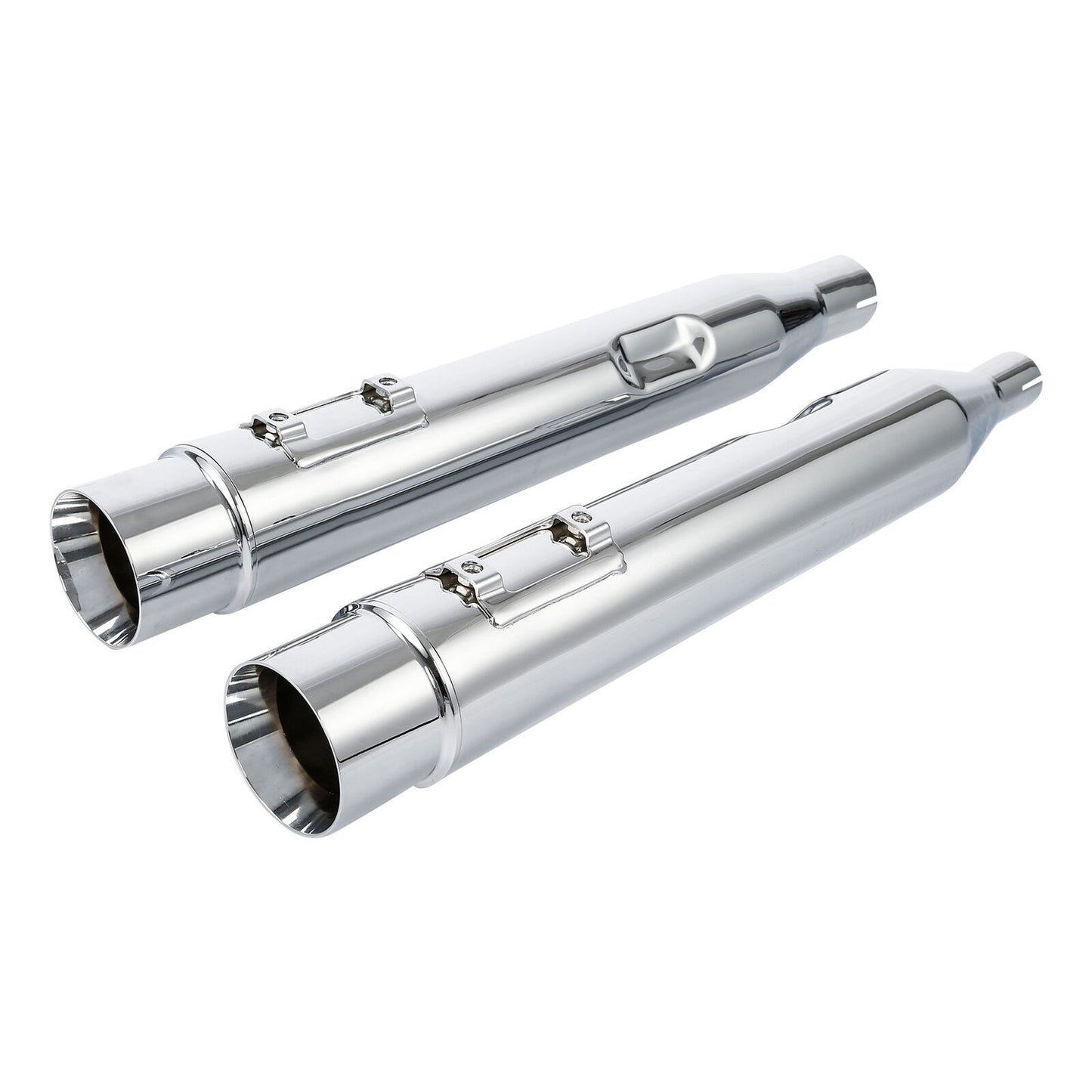Motorcycle 4" Slip-On Dual Exhaust Pipes For Harley Touring Road King Electra Glide Street Glide Road Glide 2017-2023 2022 2021