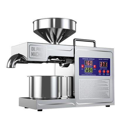 Máquina de Prensa de Óleo de Aço Inoxidável 304 Modelo 2025 NOVO, Grande Capacidade para Amendoim, Girassol, Sementes de Gergelim, Fácil de Limpar, Baixo Ruído