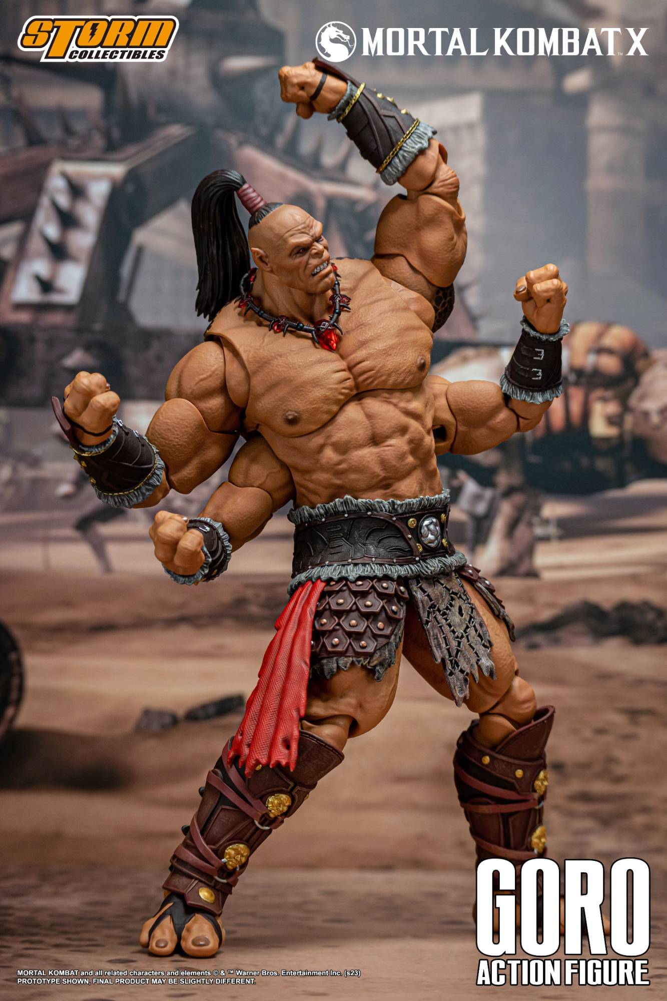 Storm Toys Mortal Kombat Final BOSS Shao Kahn DCMK14 Luxury Edition Vilão Goro DCMK18 Action Figure Modelo Brinquedos Presentes Em Estoque