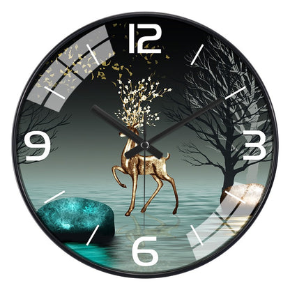 12 Inch luxury silent wall clock simple abstract clock for living room kitchen bedroom Nordic style personalized home decoration