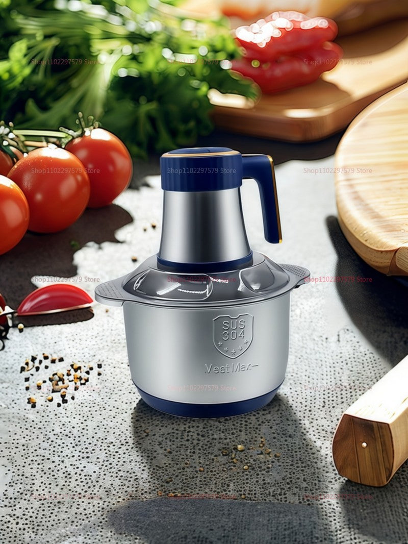 5L Electric Meat Grinders Mixer Machine Stainless Steel Multifunctional Vegetable Slicer Processor Chopper Kitchen Appliances