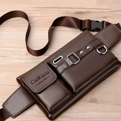 WEIXIER brand unisex single shoulder multifunctional sports running large capacity waist men's chest bag casual crossbody wallet