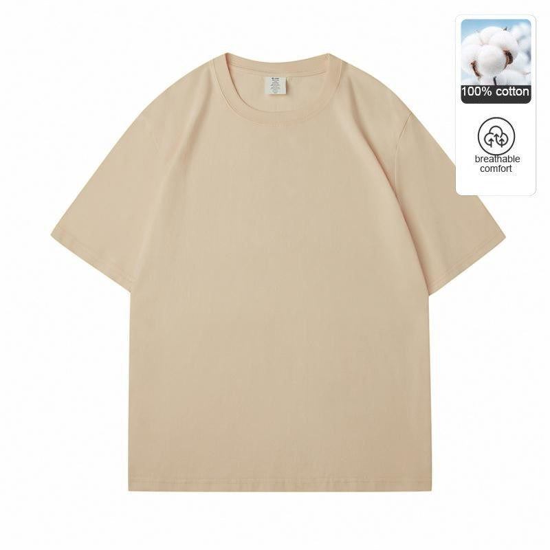 Top Grade 100% Mecerized Cotton New Summer Brand Tops Round Neck Plain t Shirt For Men Short Sleeve Casual Fashion Men Clothing