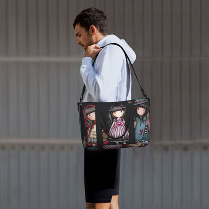 Custom Santoro Gorjuss Beach Travel Bag Large Capacity Tote Bags for Gym Yoga Women Shopping Duffle Shoulder Bag