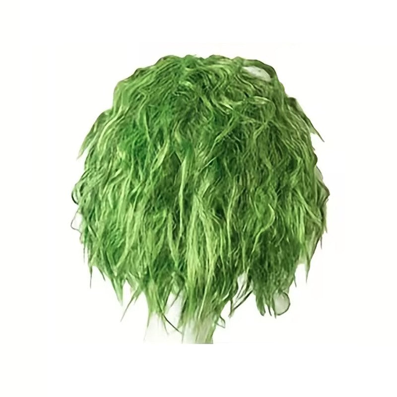 HAIRJOY Peruca Sintética Verde Cosplay Fofa Curta Encaracolada Anime Halloween para Mulheres Homens
