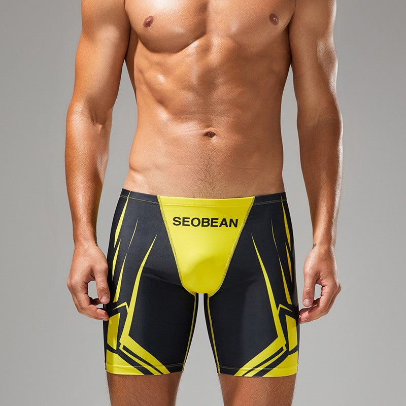 SEOBEAN Men's Low-Waist Boxer Shorts Swimming Trunks Hot Spring Pants Men's Swimsuit Comfortable Briefs Water Sports Gear