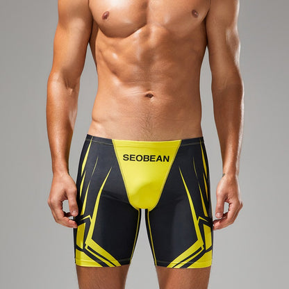 SEOBEAN Men's Low-Waist Boxer Shorts Swimming Trunks Hot Spring Pants Men's Swimsuit Comfortable Briefs Water Sports Gear