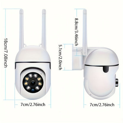 Ease Life APP Wireless 1080P HD Indoor/Outdoor WiFi Security Camera, Color Night Vision, 2-Way Audio, 360° Pan/Tilt/Zoom