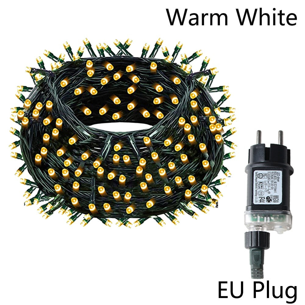 10M-100M 110V/220V Outdoor LED String Fairy Lights Christmas Lights For Garland Wedding Party Holiday Garden Lamp Holiday Decor