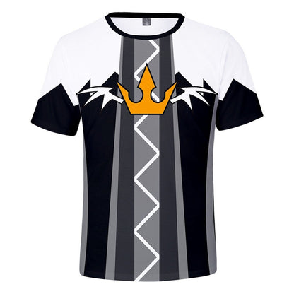 Hot Game Kingdom Hearts 3d Printed T-shirt Fashion Short sleeve Cosplay Street Style Tops Men Women Kids T shirt Size (100-6XL)