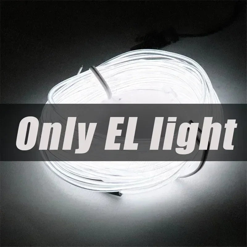 1M/3M/5M Flexible Neon Light Ball Dress Decoration Light EL Luminous Cable Party DIY Atmosphere Light Waterproof LED Strip