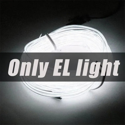1M/3M/5M Flexible Neon Light Ball Dress Decoration Light EL Luminous Cable Party DIY Atmosphere Light Waterproof LED Strip