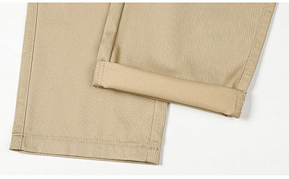 Calças Sociais Masculinas Finas para o Verão, Justas, de Algodão, Estilo Casual de Negócios, Cores Verde, Preto, Cáqui, Calças de Marca Masculinas Tamanhos 30-40
