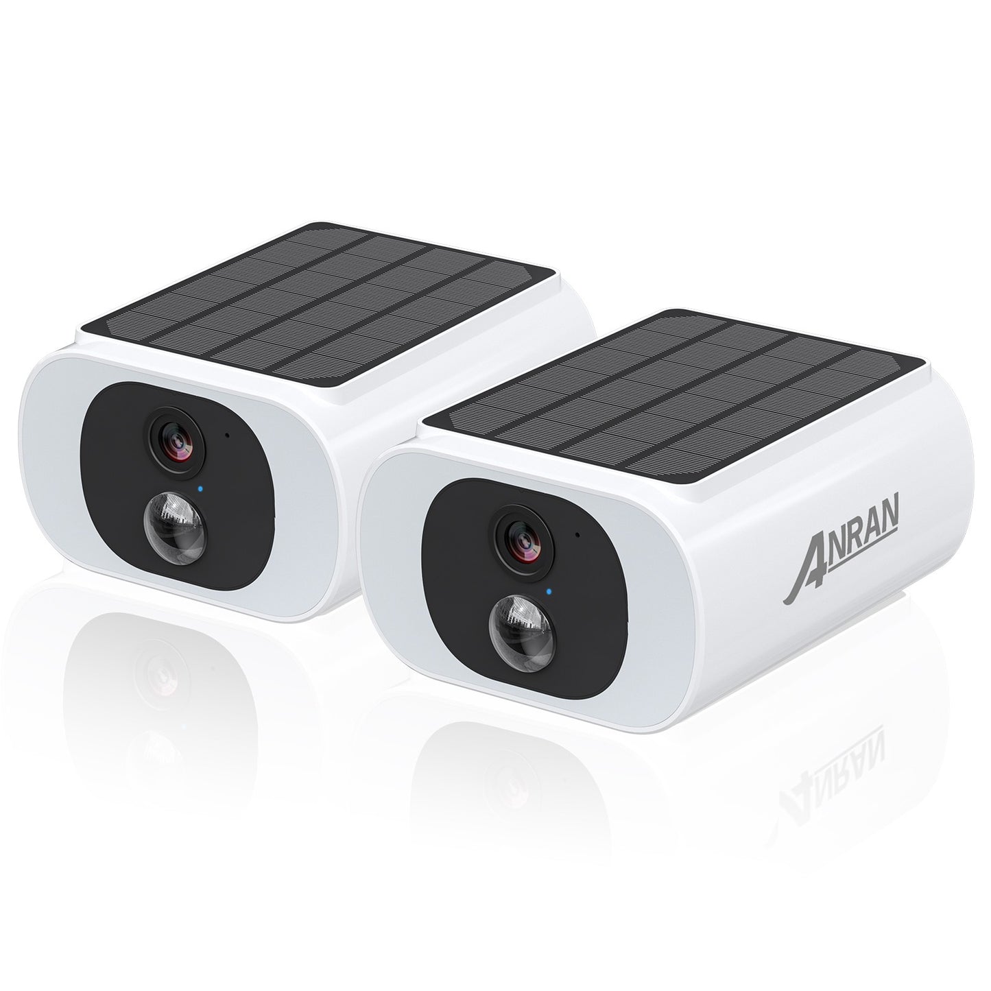 ANRAN 2/3/4 PCS Câmera WIFI Sem Fio Externa 2.4G 3MP Câmera de Segurança Solar com Bateria Holofote Visão Noturna Colorida Alarme Local