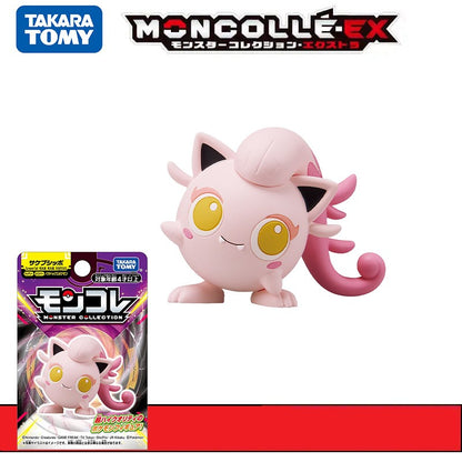 Original TAKARA TOMY Pokemon Figurine Toys Mimikyu Sylveon Lapras Charizard Umbreon Vaporeon Snorlax Model Dolls Birthday Gifts