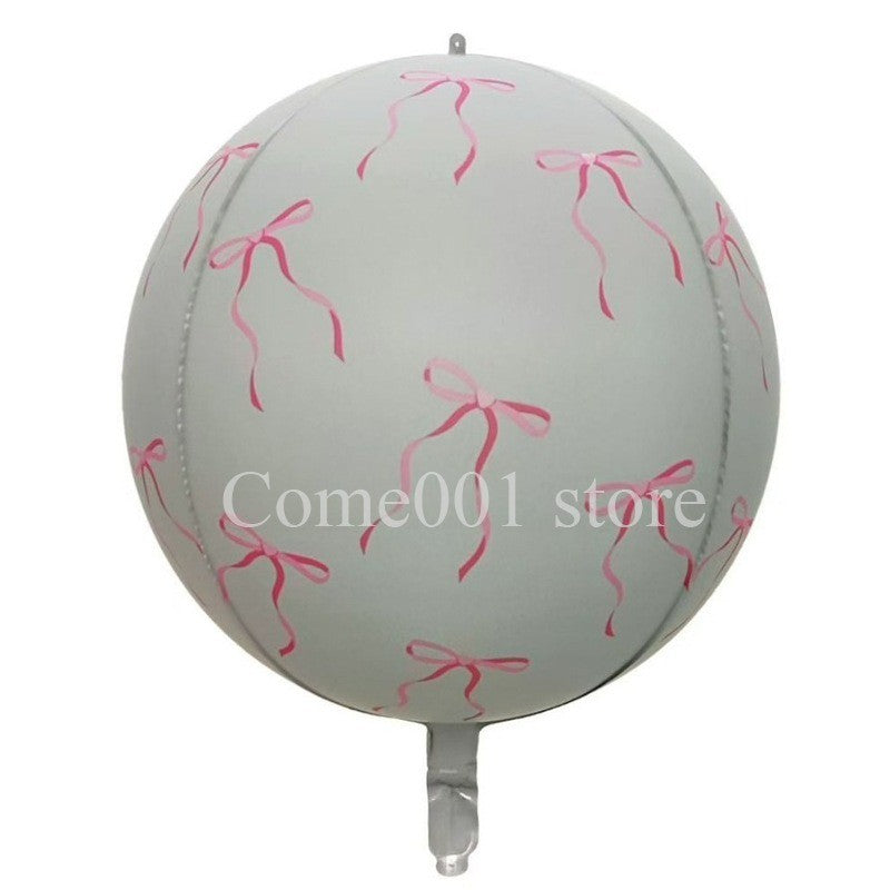 Merry Christmas Round Foil Balloons StripedStar Festive Ballons Party Birthday Home Decoration Supplies