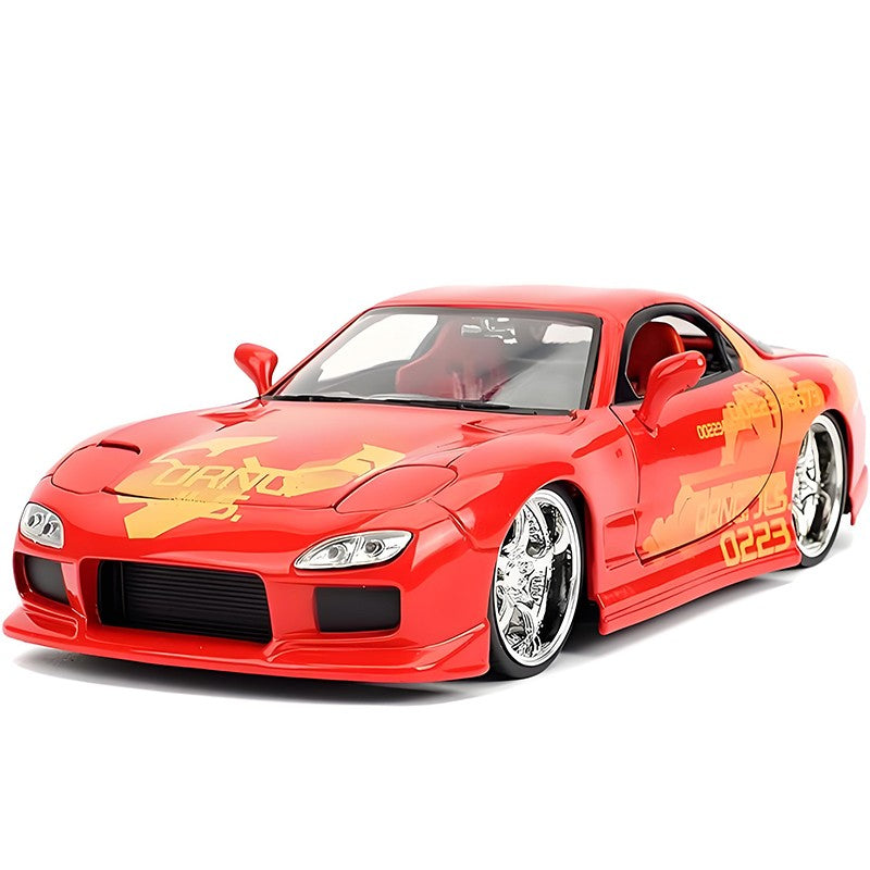 JADA 1:24 Doms Mazda RX7 Alloy Car Diecasts & Toy Vehicles Car Model Miniature Scale Model Car For Children