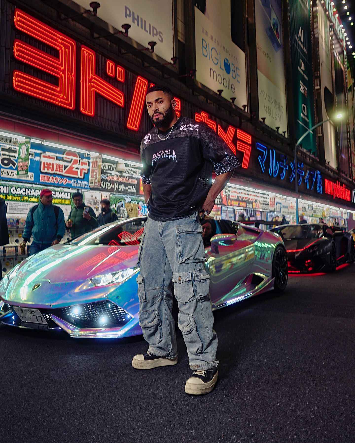 Young American oversized T-shirt summer new casual sports fitness quick drying breathable printed large mesh short sleeved shirt