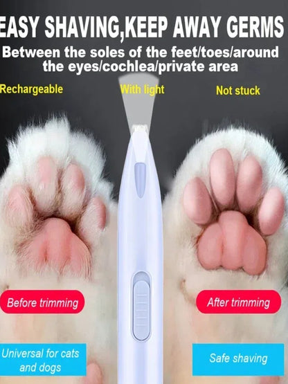 Máquina de Tosa Elétrica Profissional para Cães Aparador de Pelos de Patas para Animais de Estimação Tesoura de Tosar Gatos Aparador de Pelos de Bumbum e Orelhas