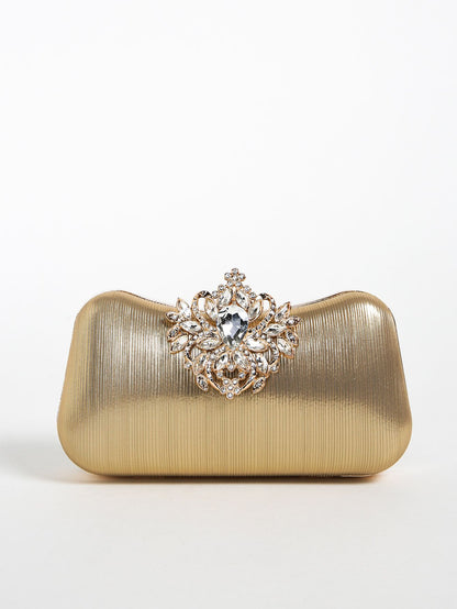 Luxury Rhinestone Evening Bag For Carnaval, Shiny Wedding Dress Purses,  Glamorous,Elegant,Exquisite Small Rhinestone Decor Boxy