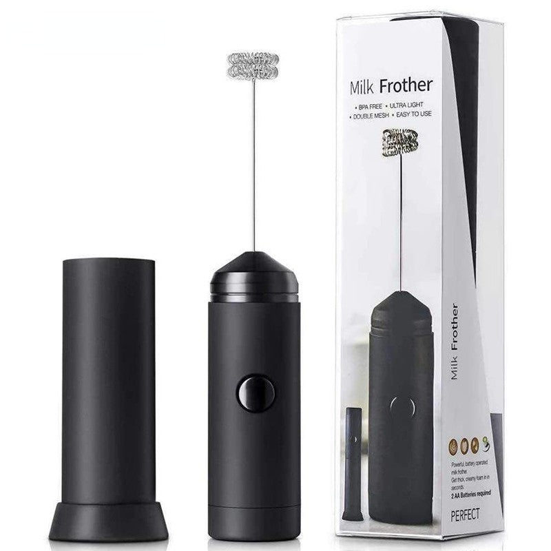 Espumador de Leite Elétrico Multifuncional Potente Batedor de Ovo de Mola Dupla Misturador de Leite Doméstico Ferramenta de Cozinha para Café Latte Cappuccino