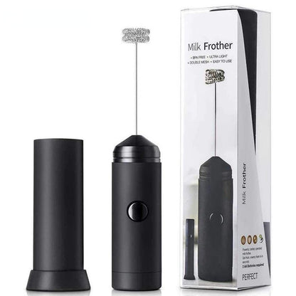 Espumador de Leite Elétrico Multifuncional Potente Batedor de Ovo de Mola Dupla Misturador de Leite Doméstico Ferramenta de Cozinha para Café Latte Cappuccino